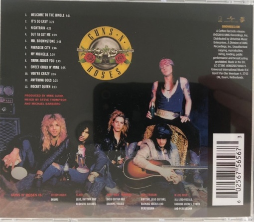 Guns N&#039; Roses – албум Appetite For Destruction (CD) - Img 2