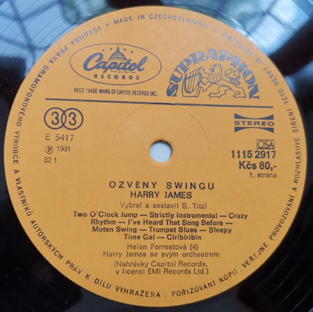Harry James / Les Brown – албум Ozvěny Swingu - Img 3