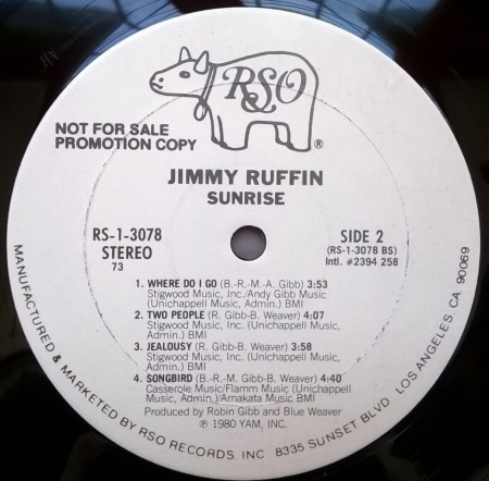 Jimmy Ruffin – албум Sunrise - Img 2