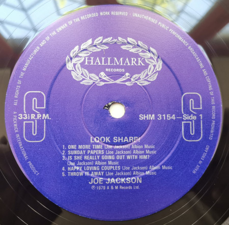 Joe Jackson – албум Look Sharp! - Img 3
