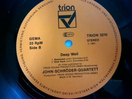 John Schröder Quartett ‎– албум Deep Well - Img 3
