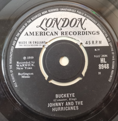 Johnny And The Hurricanes ‎– сингъл Red River Rock