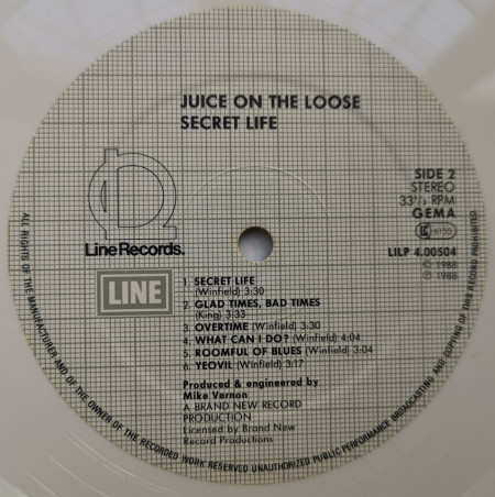 Juice On The Loose – албум Secret Life - Img 3