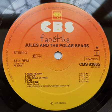 Jules And The Polar Bears – албум Phonetics - Img 3