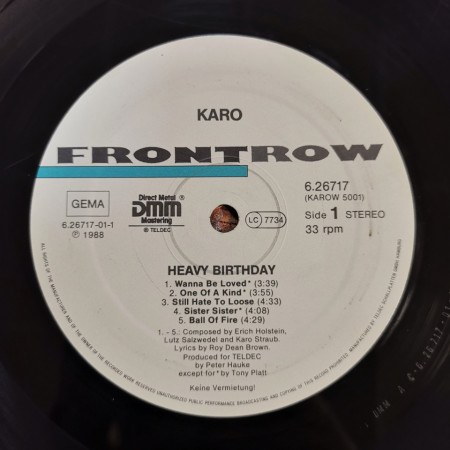 Karo – албум Heavy Birthday - Img 3