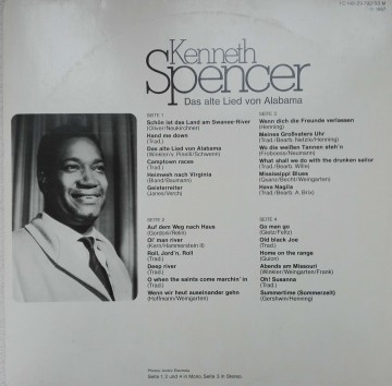 Kenneth Spencer ‎– албум Das Alte Lied Von Alabama - Img 2