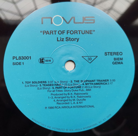 Liz Story – албум Part Of Fortune - Img 3
