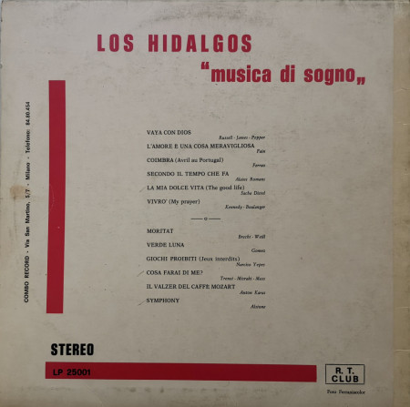 Los Hidalgos – албум Musica Di Sogno - Img 2