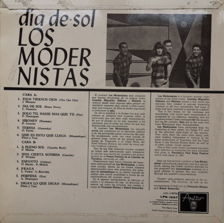 Los Modernistas – албум Dia De Sol - Img 2
