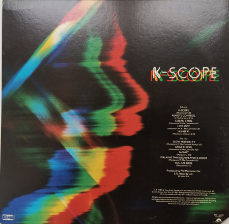 Manzanera – албум K-Scope - Img 2