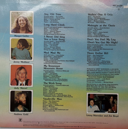 Maria Muldaur – албум Maria Muldaur - Img 2