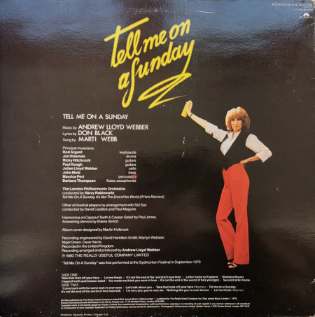 Marti Webb – албум Tell Me On A Sunday - Img 2