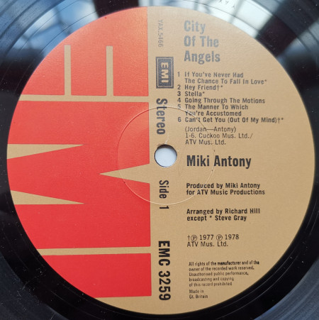 Miki Antony – албум City Of The Angels - Img 3
