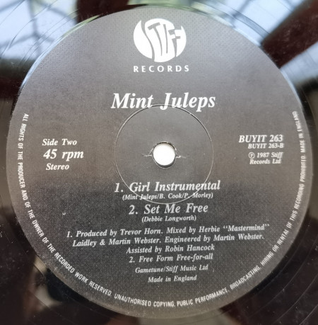 Mint Juleps ‎– сингъл Girl To The Power Of 6 - Img 3