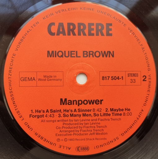 Miquel Brown – албум Manpower - Img 3