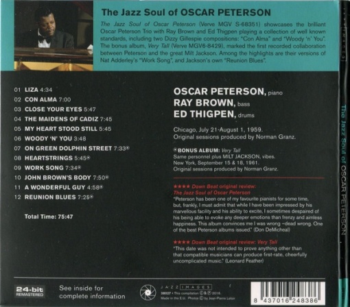 Oscar Peterson – албум The Jazz Soul Of Oscar Peterson (CD)