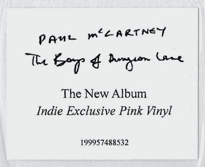 PAUL MCCARTNEY - BOYS OF DUNGEON LANE (Pink Vinyl) - Img 2
