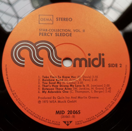 Percy Sledge – албум Star-Collection Vol. 2 - Img 3
