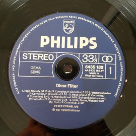 Peter Cornelius ‎– албум Ohne Filter - Img 4