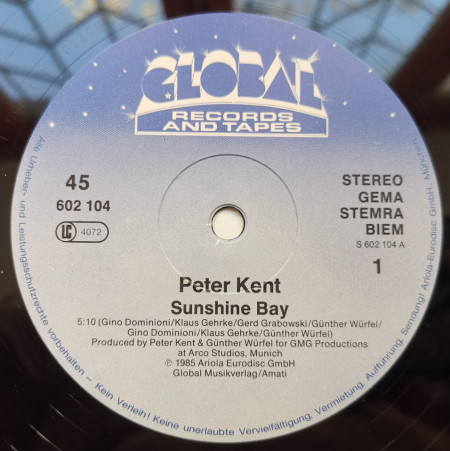 Peter Kent – сингъл Sunshine Bay - Img 3