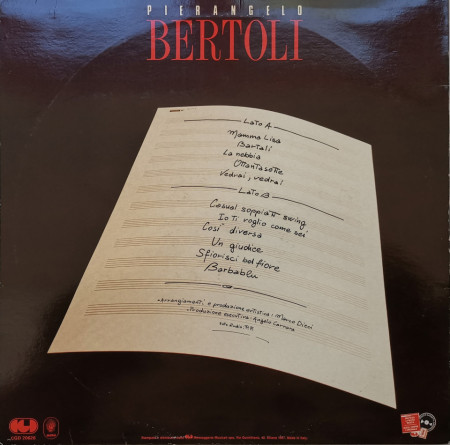Pierangelo Bertoli – албум Canzone D'Autore - Img 2