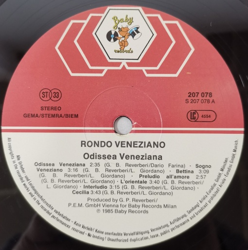 Rondo' Veneziano – албум Odissea Veneziana - Img 3