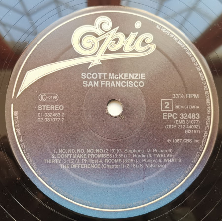 Scott McKenzie – албум San Francisco (Be Sure To Wear Some Flowers In Your Hair) - Img 3