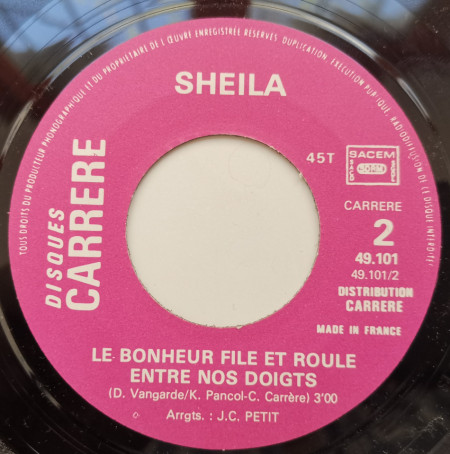 Sheila – сингъл C’est Le Cœur (Les Ordres Du Docteur) - Img 3