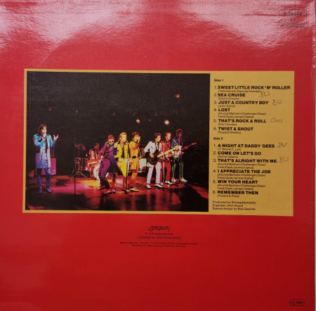Showaddywaddy – албум Crepes &amp; Drapes - Img 2