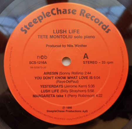 Tete Montoliu – албум Lush Life - Img 3