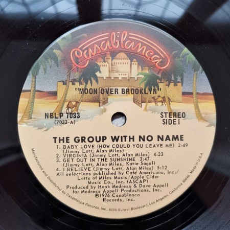 The Group With No Name ‎– албум Moon Over Brooklyn - Img 3