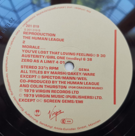 The Human League – албум Reproduction - Img 2