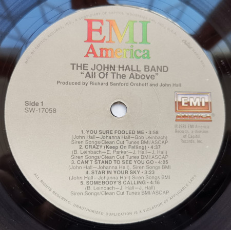 The John Hall Band – албум All Of The Above - Img 3
