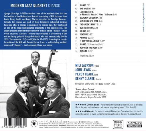 The Modern Jazz Quartet – албум Django - Img 2