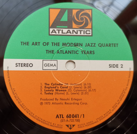 The Modern Jazz Quartet – албум The Art Of The Modern Jazz Quartet - The Atlantic Years - Img 2