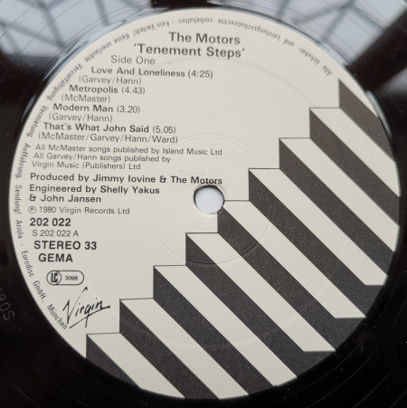 The Motors – албум Tenement Steps - Img 3