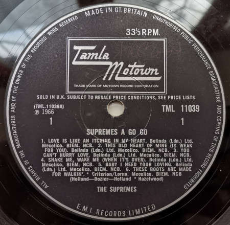 The Supremes – албум A&#039; Go-Go - Img 3