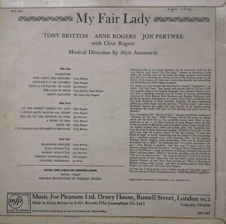 Various – албум My Fair Lady - Img 2