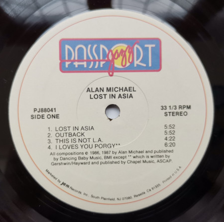 Alan Michael – албум Lost In Asia - Img 2