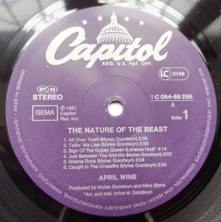 April Wine ‎– албум The Nature Of The Beast - Img 3