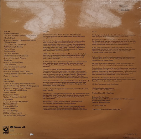 Ashley Hutchings, Simon Nicol, John Tams, Phil Pickett, Michael Gregory , Dave Mattacks, Shirley Collins, Martin Carthy, John Watcham, John Rodd , Albion Morris Men, Ian Cutler, Adderbury Village Morris Men – албум Son Of Morris On - Img 2