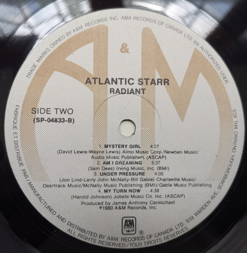 Atlantic Starr – албум Radiant - Img 3