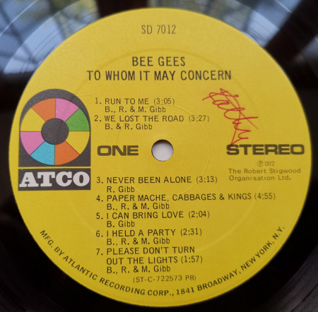 Bee Gees – албум To Whom It May Concern - Img 3