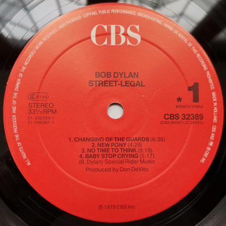 Bob Dylan – албум Street-Legal - Img 2