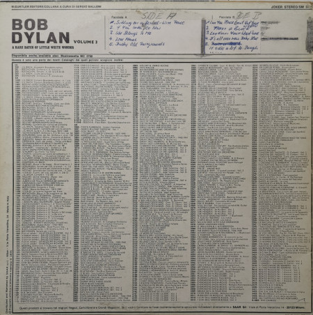 Bob Dylan – A Rare Batch Of Little White Wonder - албум Volume 3 - Img 3