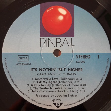 Caro And JCT Band – албум It's Nothin' But Higher - Img 3