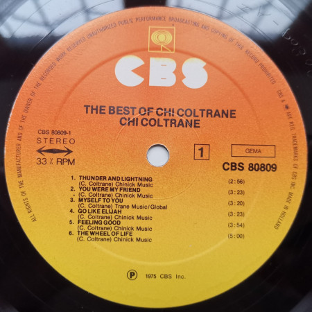Chi Coltrane – албум The Best Of Chi Coltrane - Img 3