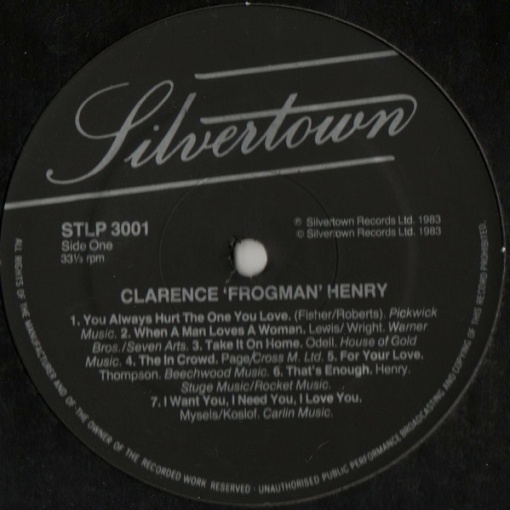 Clarence 'Frogman' Henry – албум The Legendary Clarence 'Frogman' Henry - Img 2
