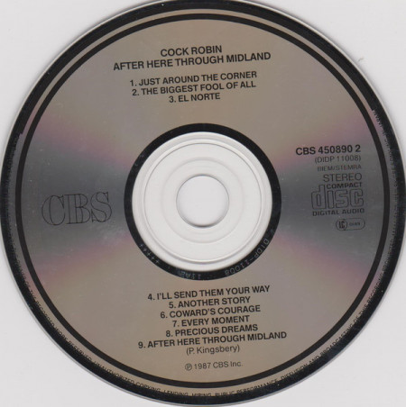 Cock Robin – албум (CD) After Here Through Midland - Img 3