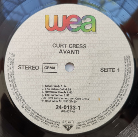 Curt Cress – албум Avanti - Img 2